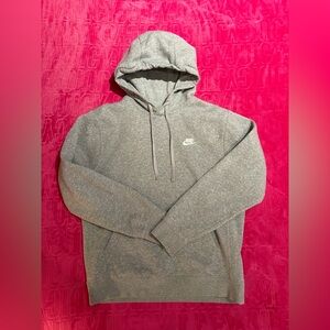 Nike Grey Pullover Hoodie – Small – Classic Swoosh